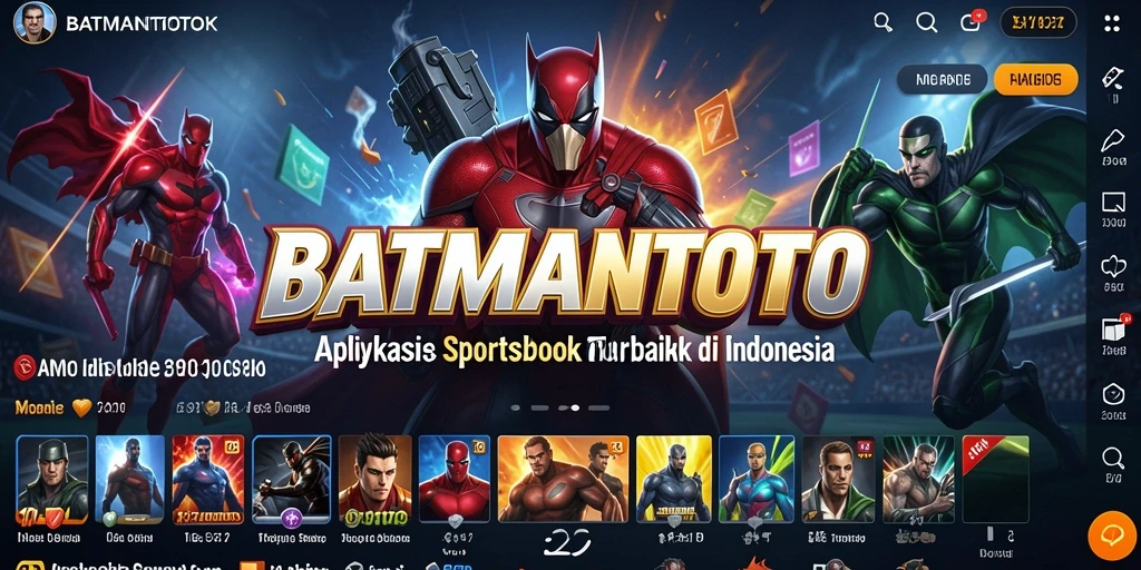Tampilan menarik dari aplikasi BATMANTOTO saat taruhan olahraga.