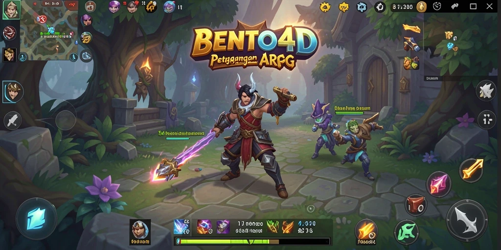 Tangkapan layar gameplay <strong>BENTO4D</strong> menampilkan aksi pertempuran yang mendebarkan.