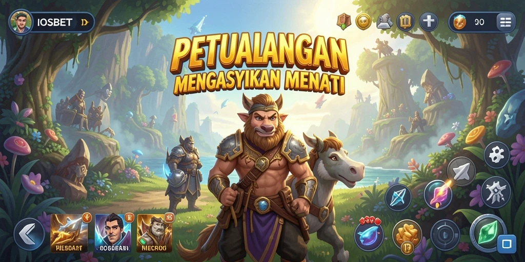 Screenshot gameplay IOSBET menampilkan aksi petualangan yang mendebarkan.