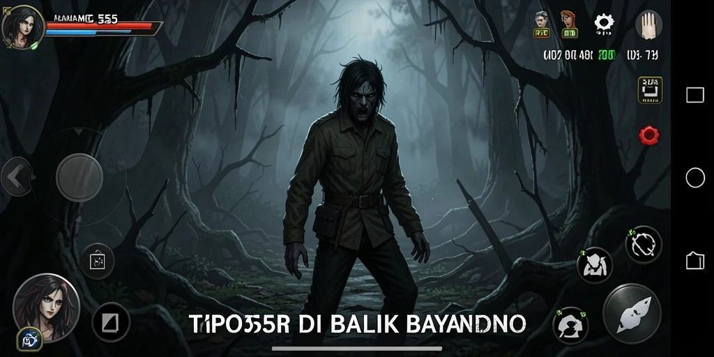 Tangkapan layar menampilkan suasana menyeramkan saat bermain MPO555.