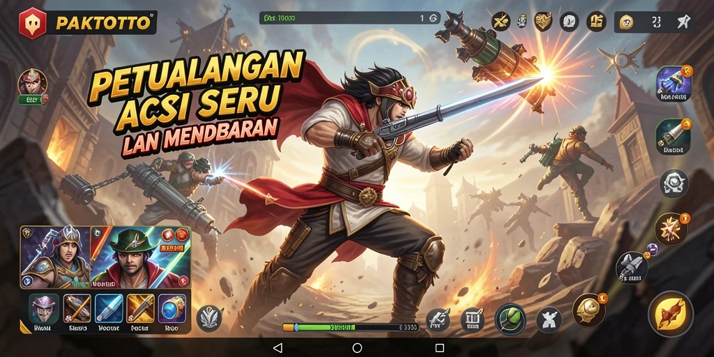 Tampilan seru karakter dalam aksi di PAKTOTO.