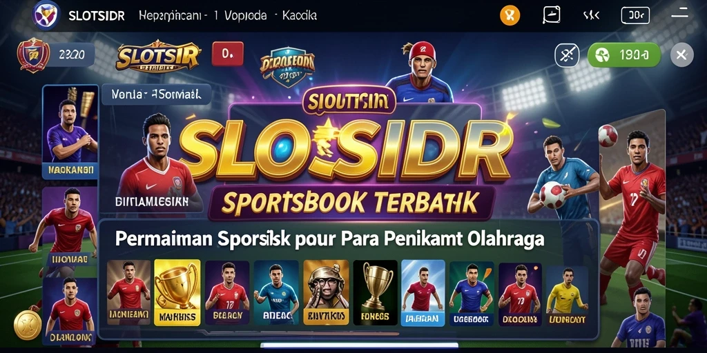 Tampilan menarik SLOTSIDR saat melakukan taruhan olahraga secara langsung.