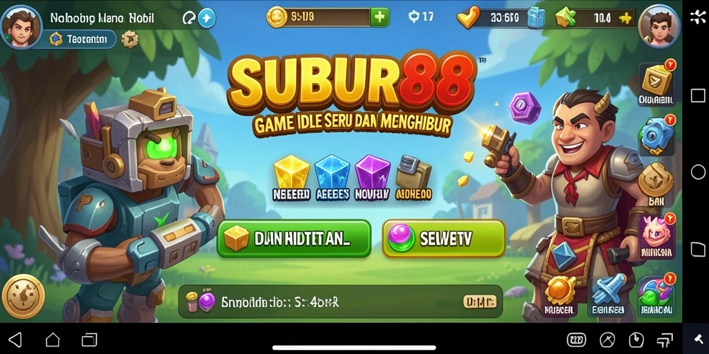 Tampilan gameplay SUBUR88 yang menarik saat mengelola kerajaan.