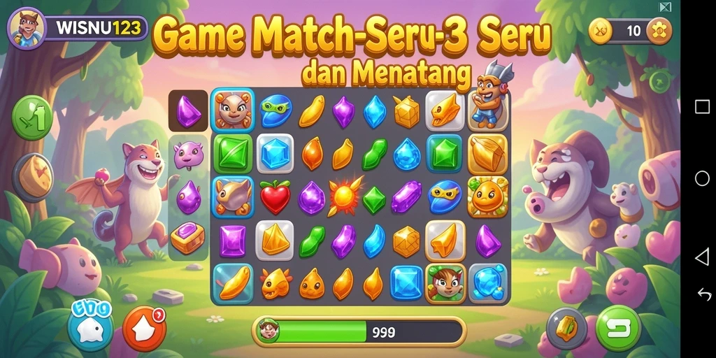Tampilan gameplay WISNU123 yang seru dan penuh warna.